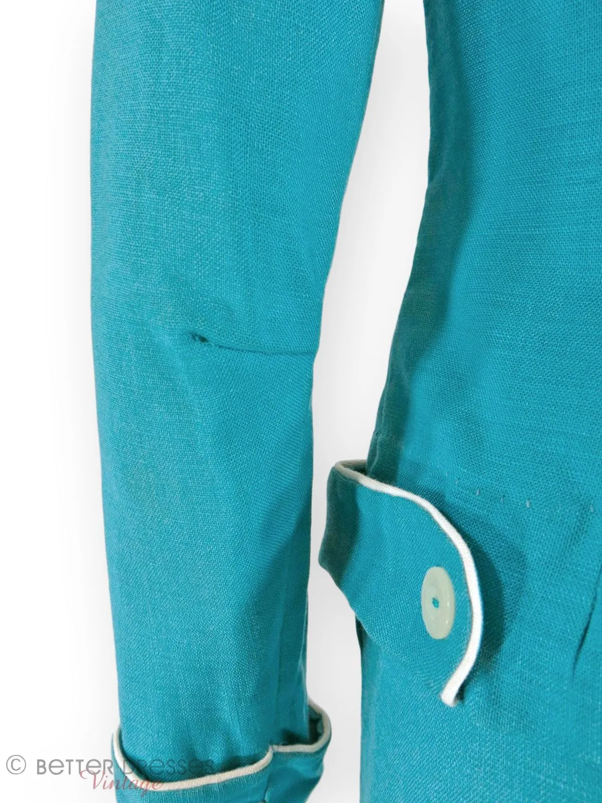 50s Skirt Suit in Turquoise Blue - xs, sm