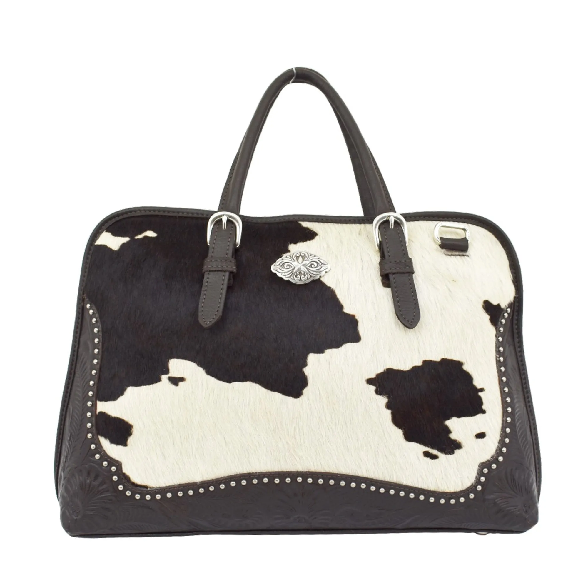 American West Pendleton Pony Pony Hair-On Leather Smart Briefcase