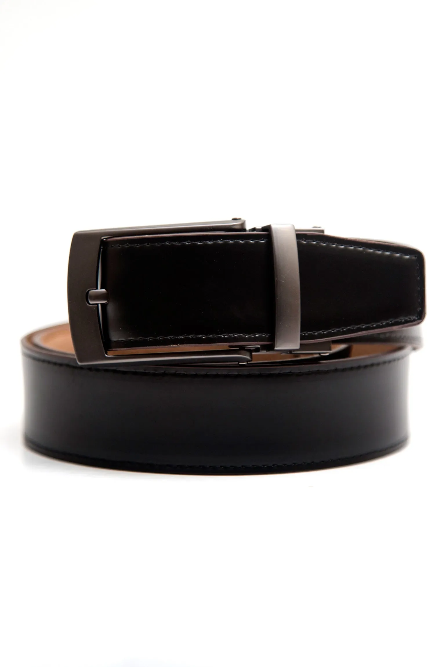 Black And Brown Reversible Leather Belt