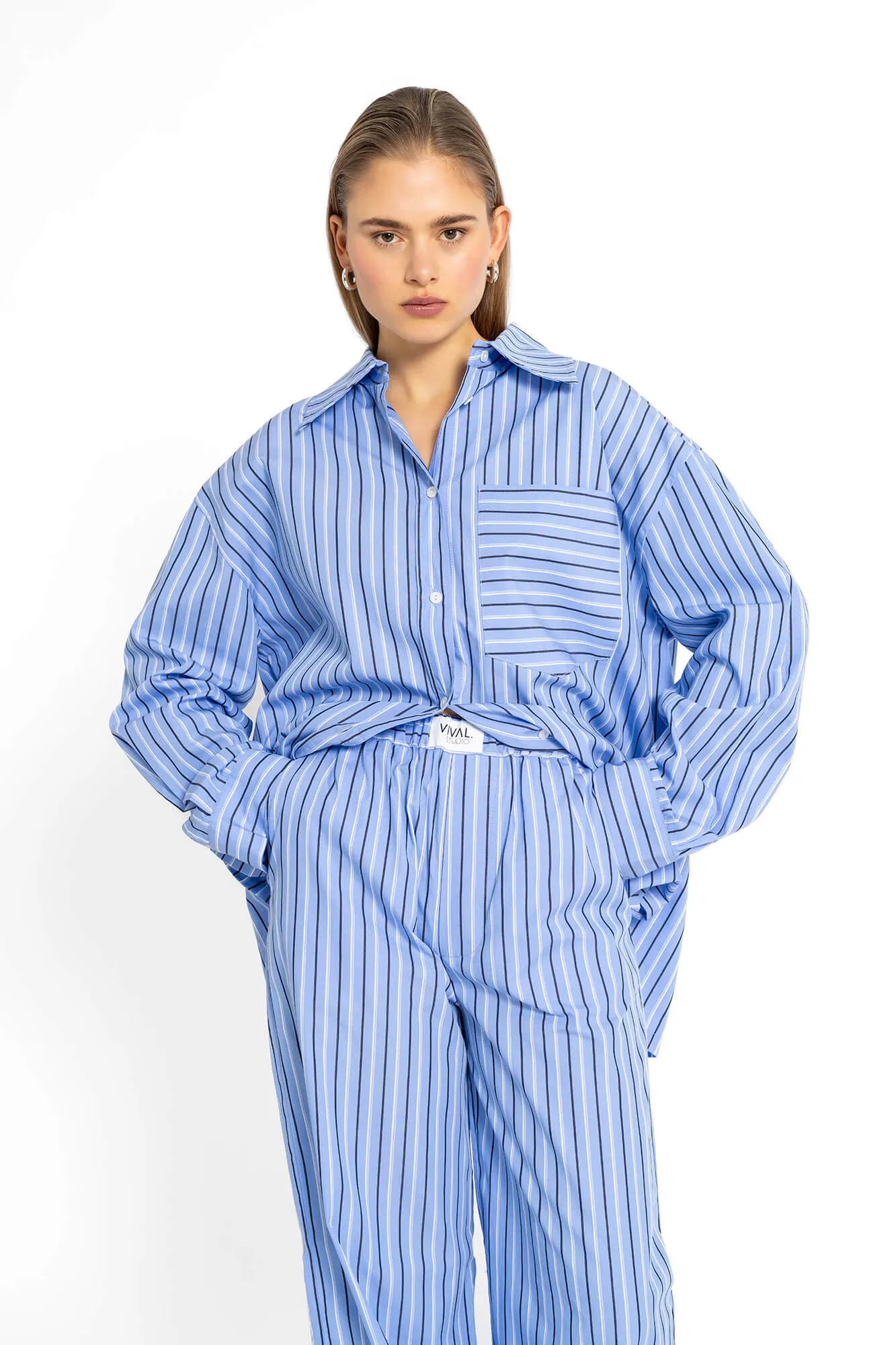Bluse Viky (Blau)