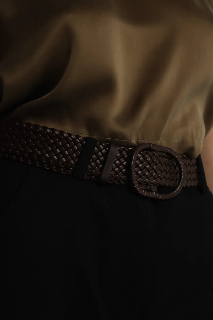 Braided Belt Chocolate