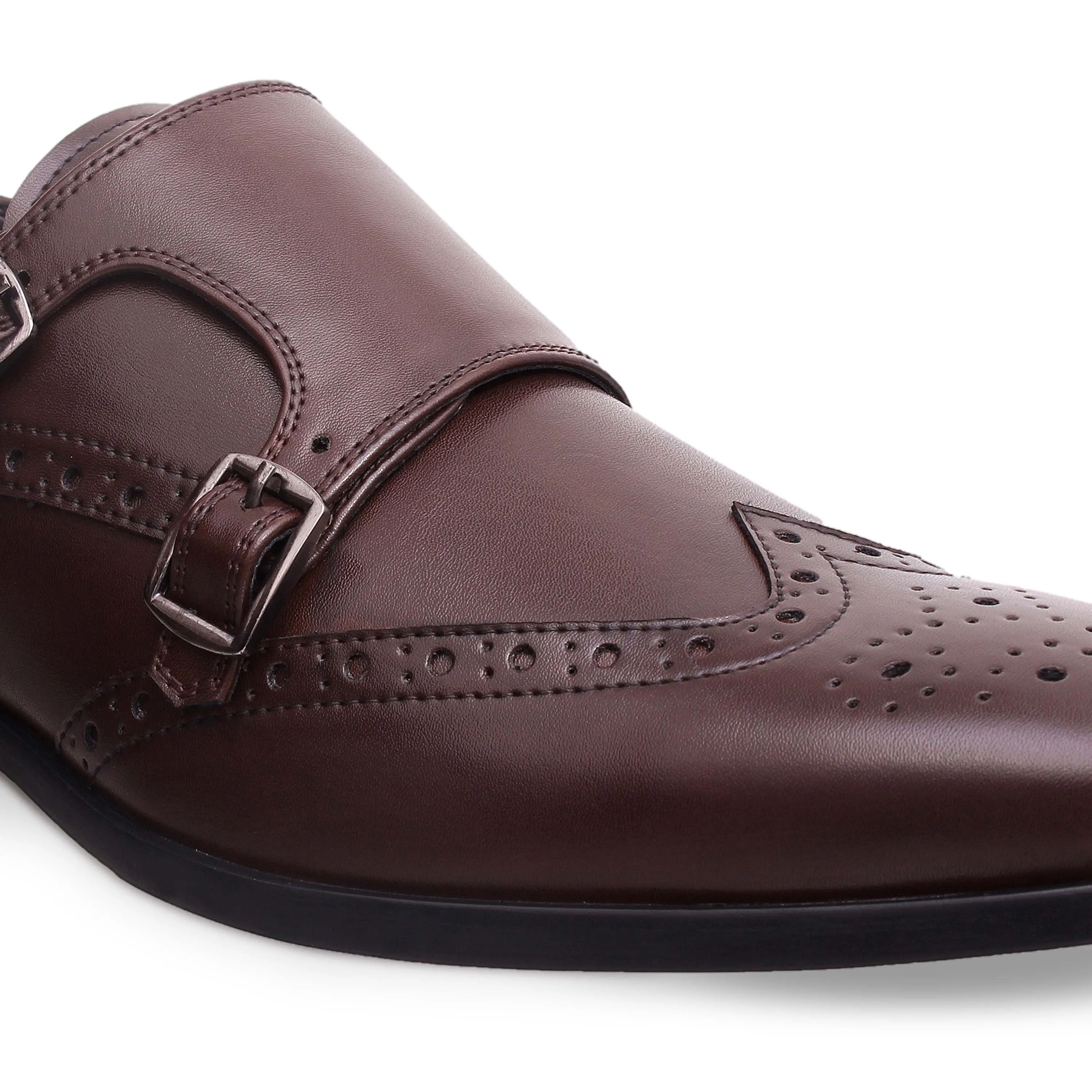Brown Double Monk Brogues