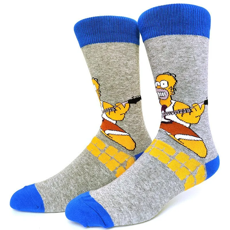 Cartoon Printed Casual Street Style Socks Set