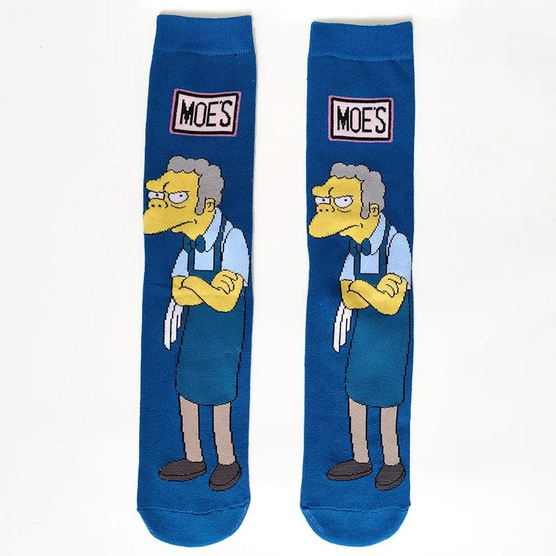 Cartoon Printed Casual Street Style Socks Set