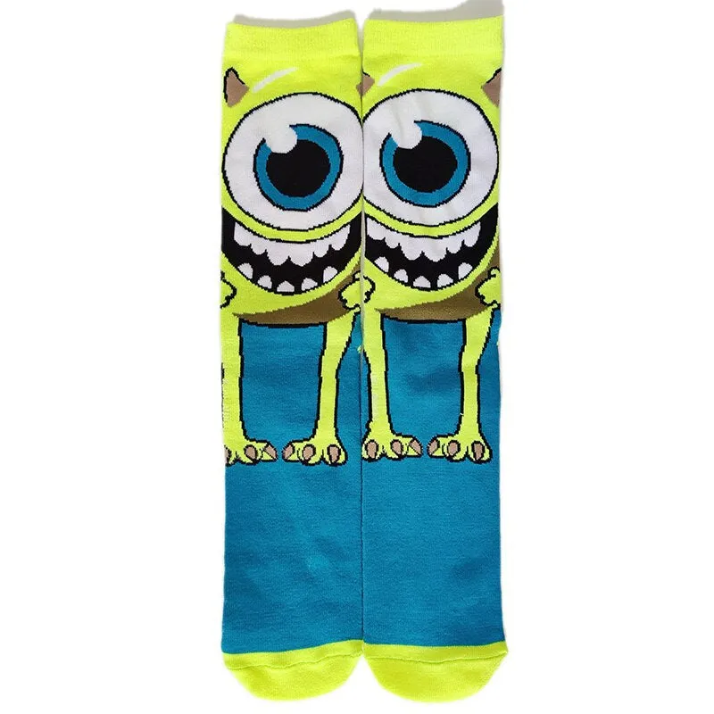 Cartoon Printed Casual Street Style Socks Set