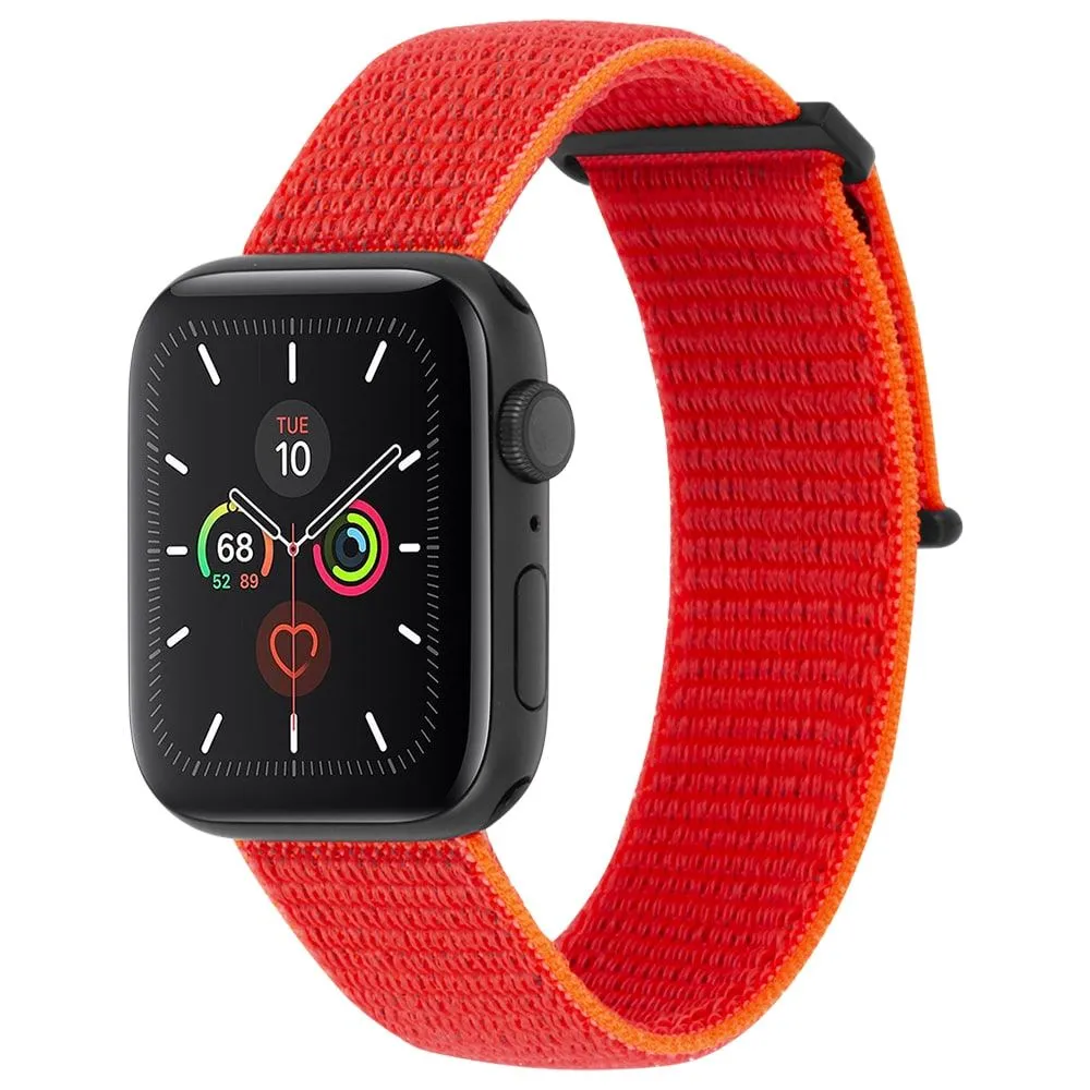 CASE-MATE  38-40mm Apple Watch Nylon Band for Series 1-8 & SE -  Reflective Neon Orange  (Apple Watch sold separately)
