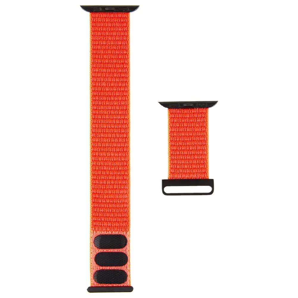 CASE-MATE  38-40mm Apple Watch Nylon Band for Series 1-8 & SE -  Reflective Neon Orange  (Apple Watch sold separately)