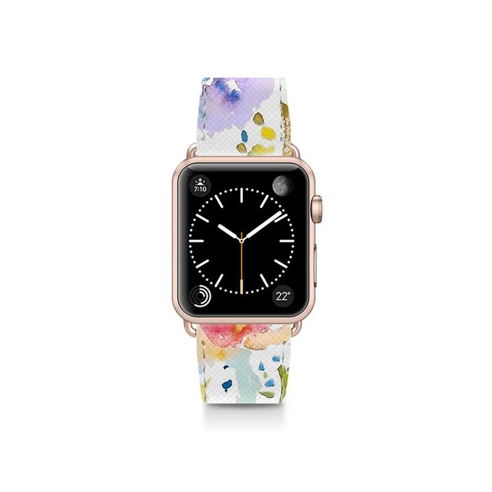 CASETIFY Apple Watch Band Leather All Series 42 mm Aluminum Gold Frame 1 (Apple Watch sold separately)