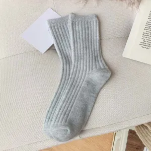 Cashmere Wool Long Casual Socks