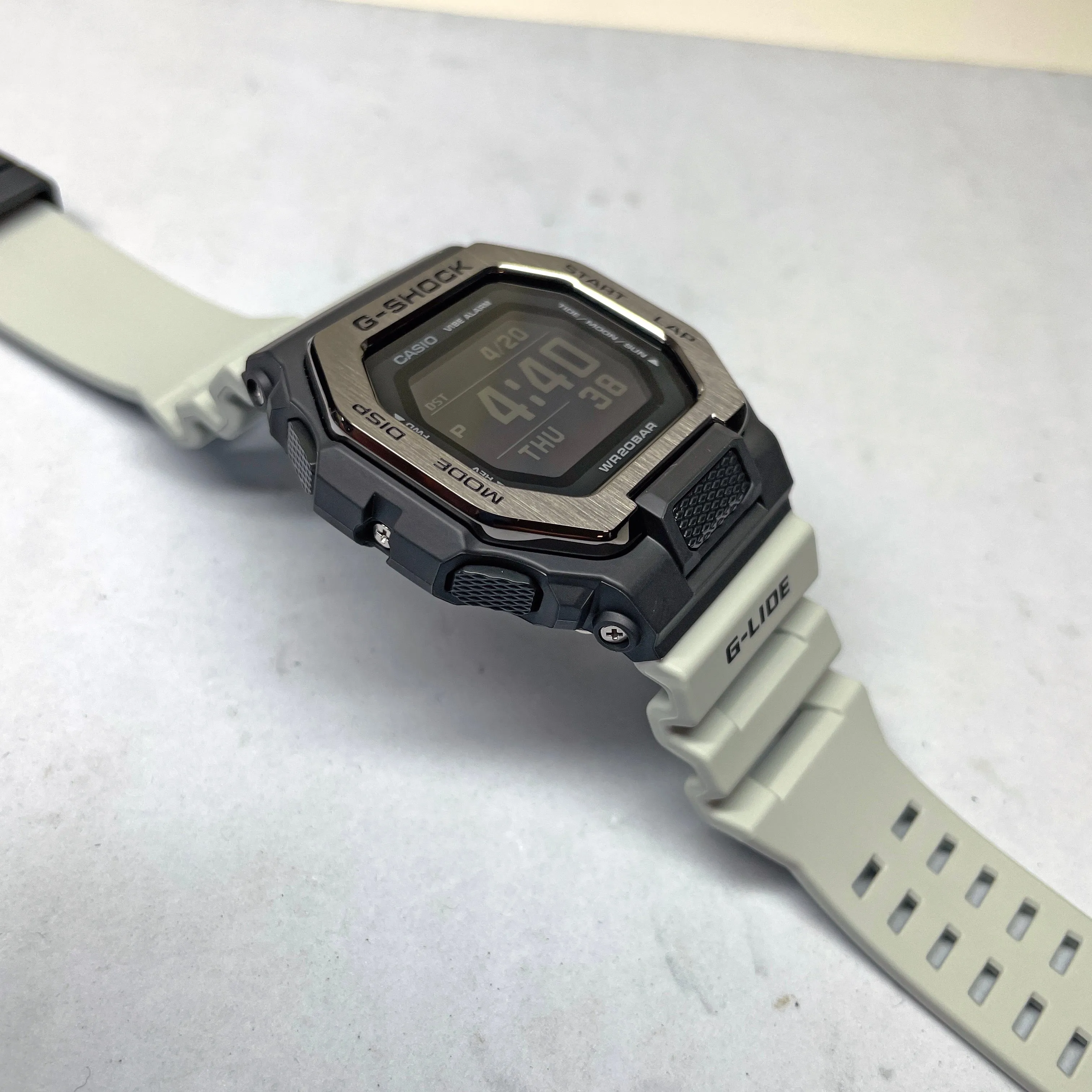 Casio G-SHOCK G-LIDE GBX100TT-8 Grey Monochrome Surf Surfer Men's Tide Watch