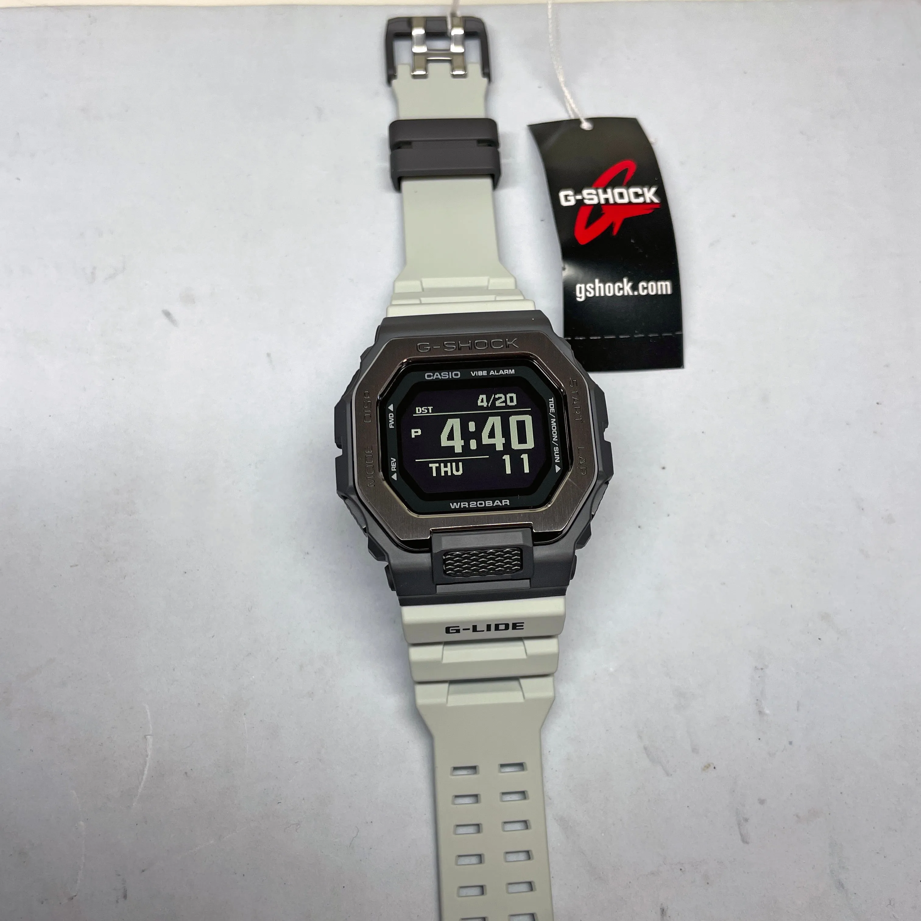 Casio G-SHOCK G-LIDE GBX100TT-8 Grey Monochrome Surf Surfer Men's Tide Watch