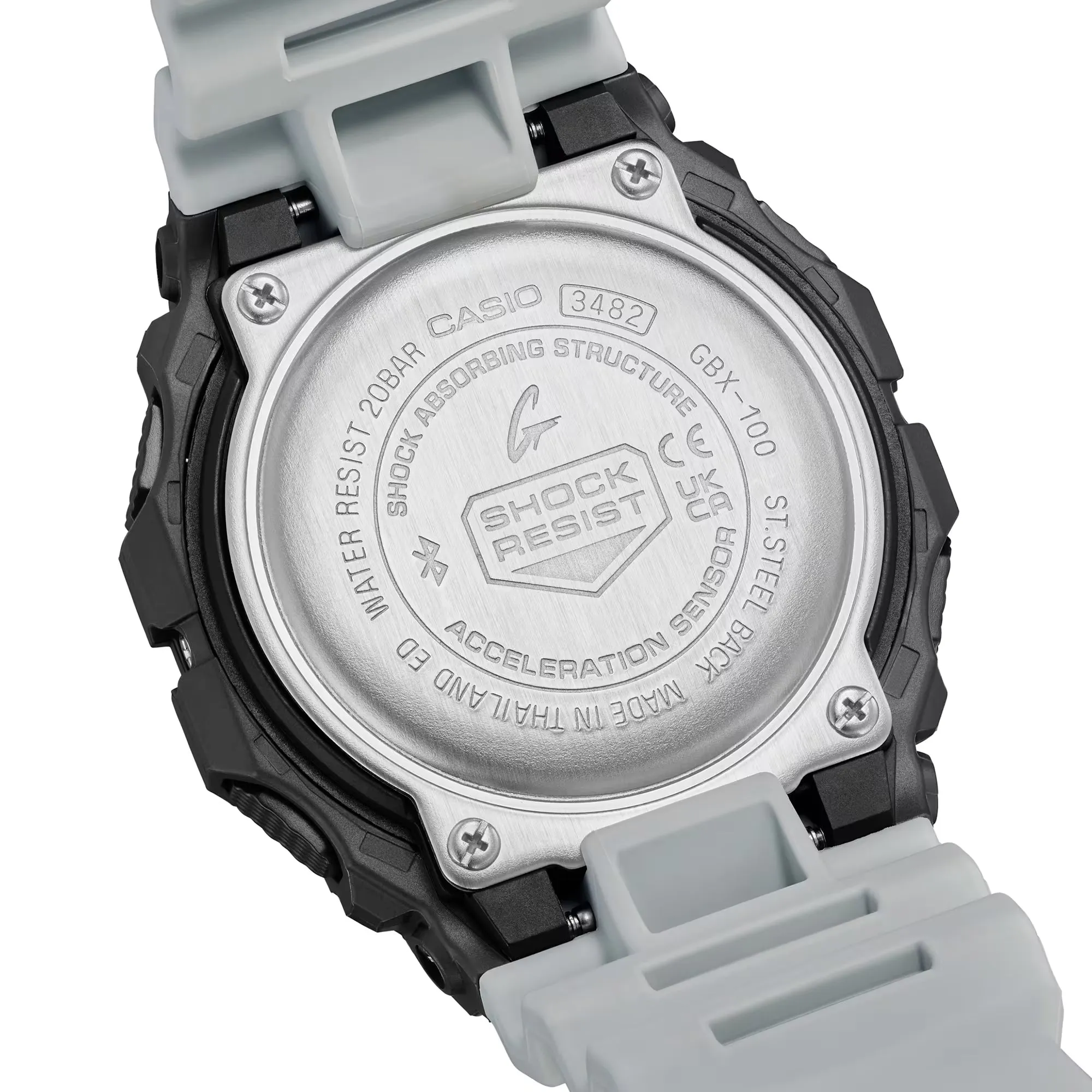 Casio G-SHOCK G-LIDE GBX100TT-8 Grey Monochrome Surf Surfer Men's Tide Watch