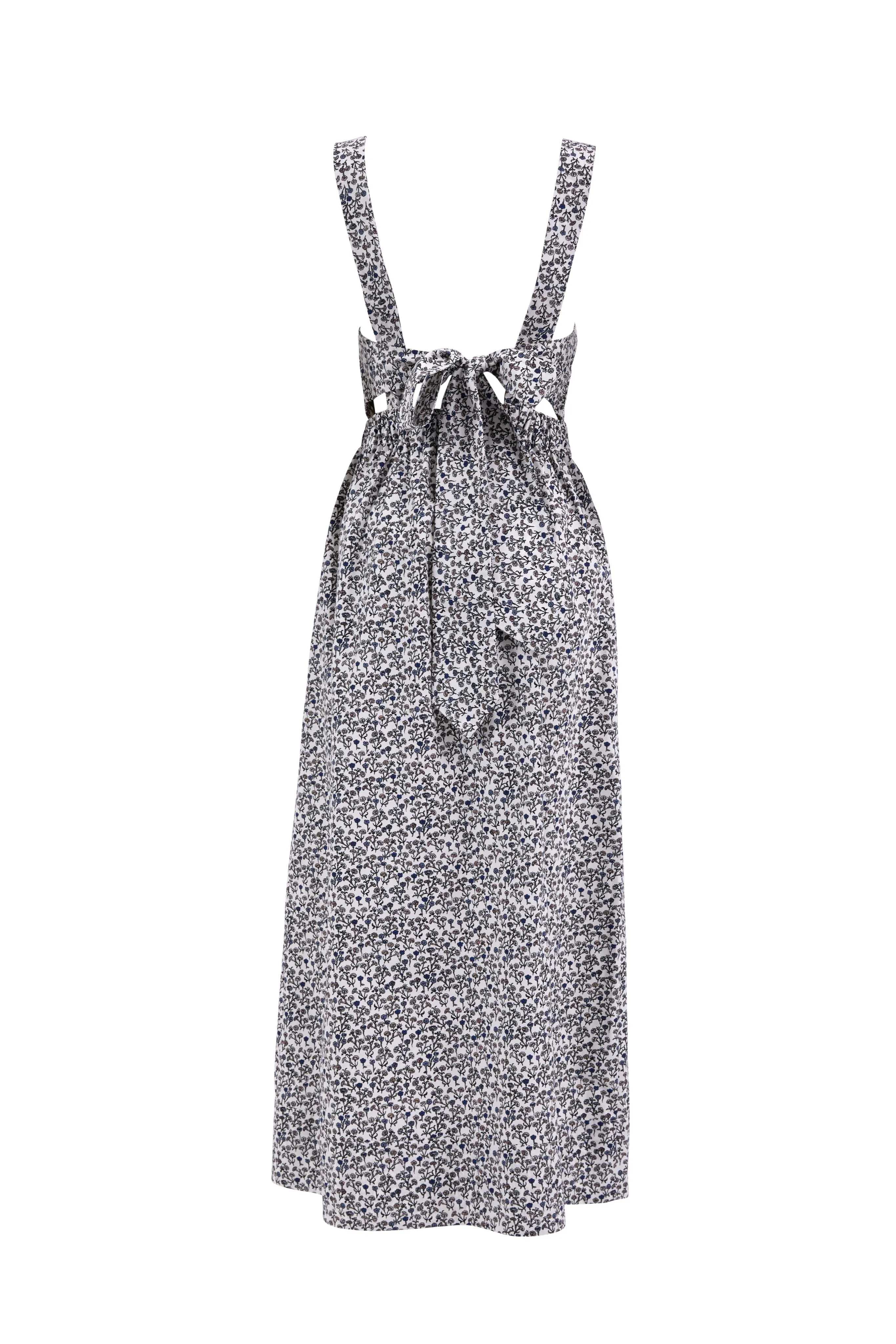 Farah Retro Ditsy Print Carnation Dress