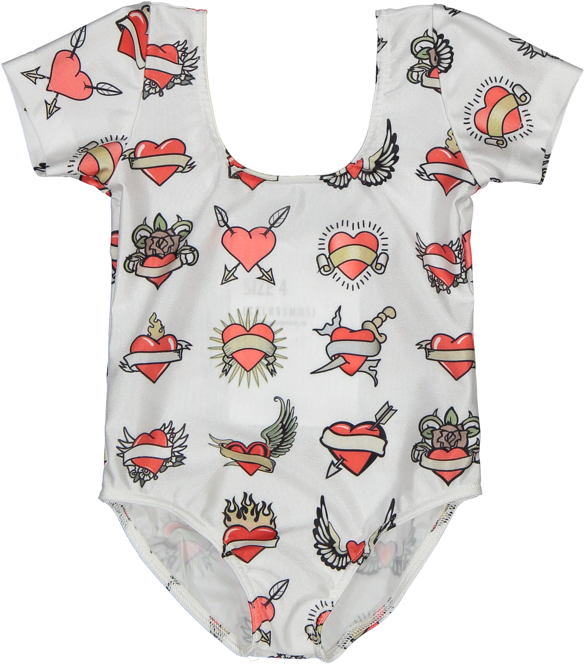 Hope Leotard/Bathing Suit, Tattoo Heart