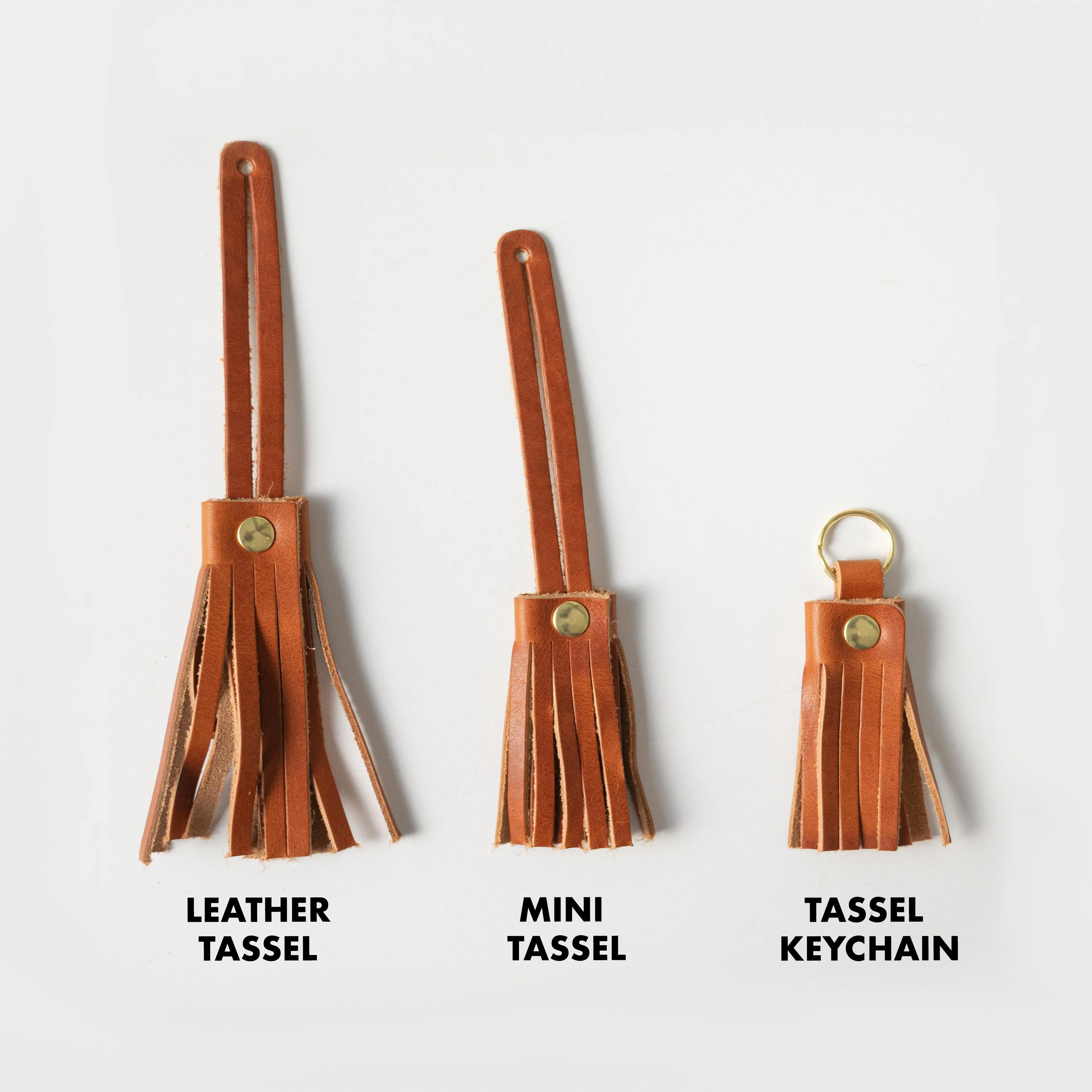 Jet Black Tassel Keychain