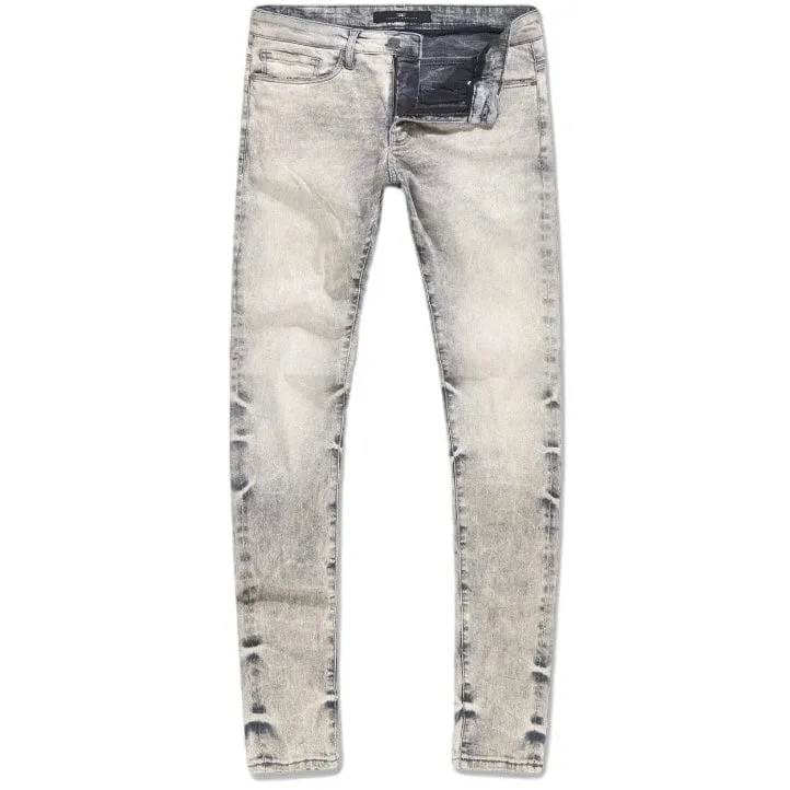 Sure! Heres an optimized title for the e-commerce product:

Jordan Craig Mens Mineral Denim Jeans - Bone White (Style JS358)
