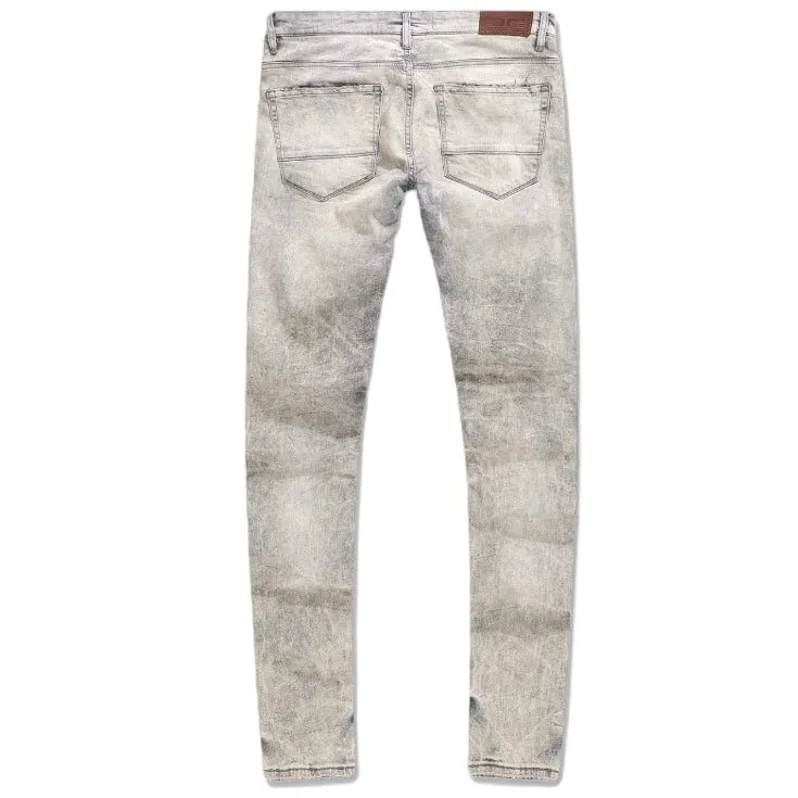 Sure! Heres an optimized title for the e-commerce product:

Jordan Craig Mens Mineral Denim Jeans - Bone White (Style JS358)