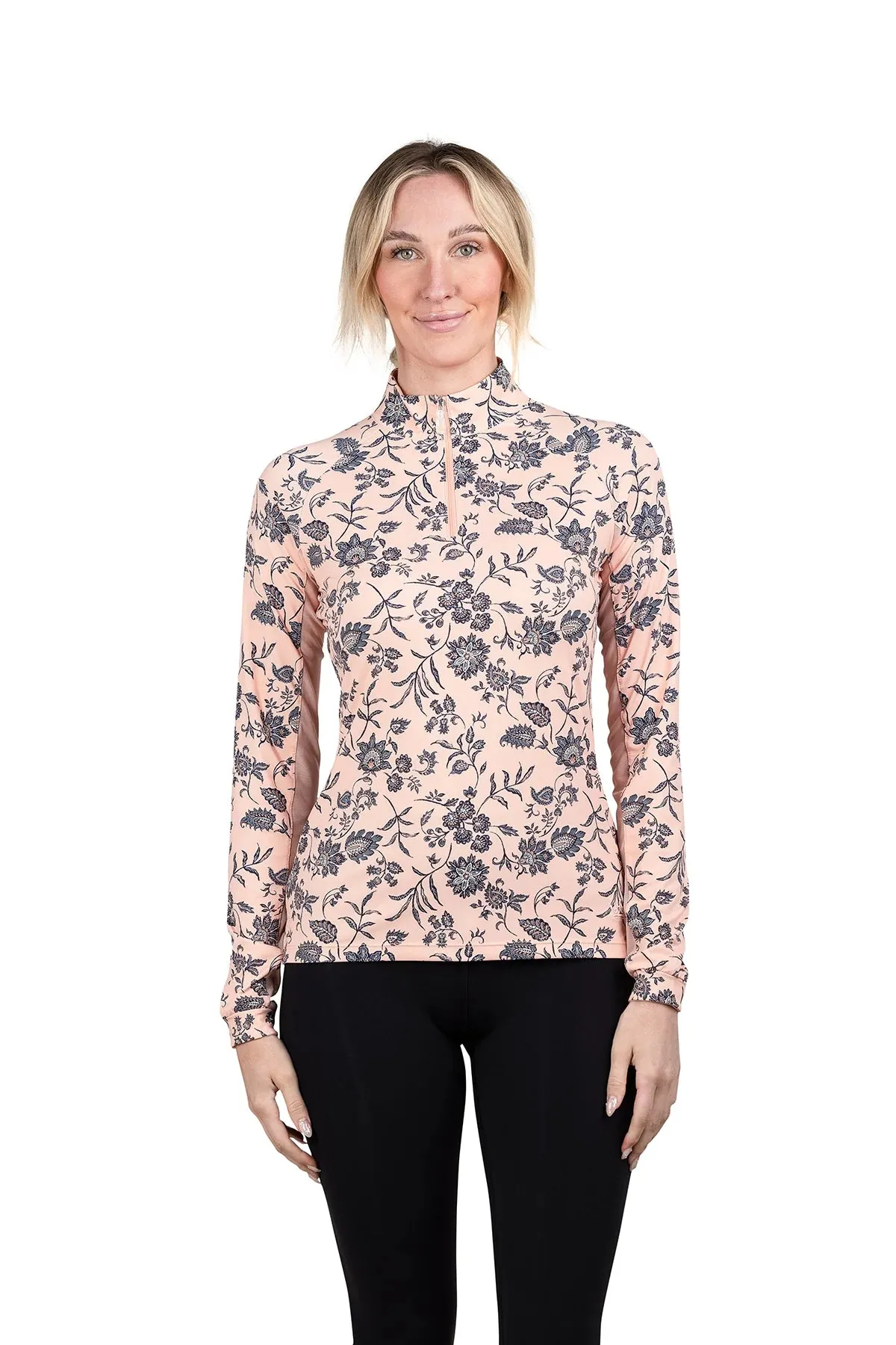Kastel Long Sleeve Jacobean Peach Floral