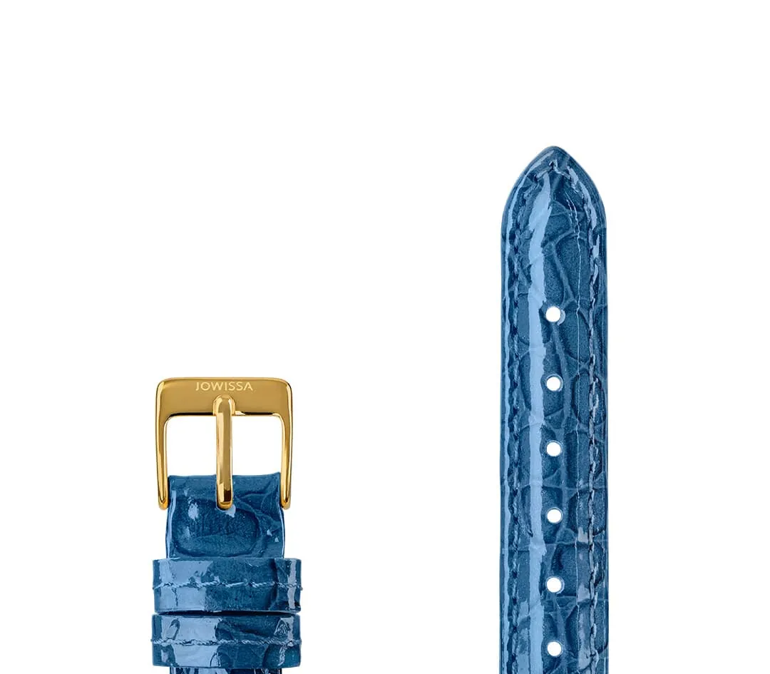 Leather Watch Strap Glossy Croco E3.1447.M