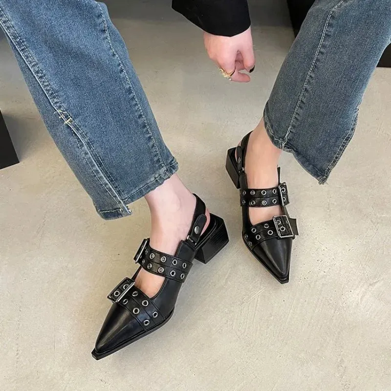 Mary Jane Leather Shoes
