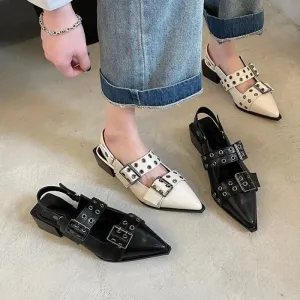 Mary Jane Leather Shoes