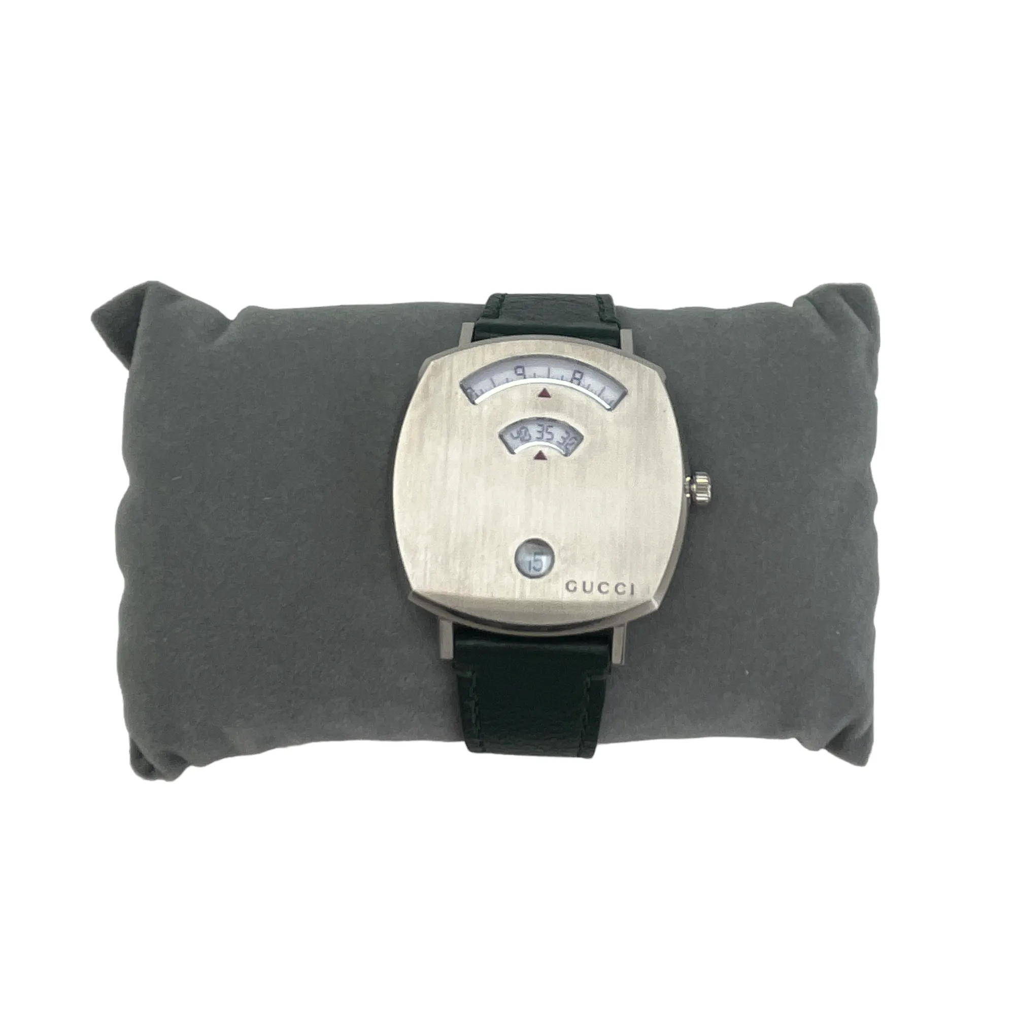 Men's Grip Stainless Steel Green Leather Watch Green