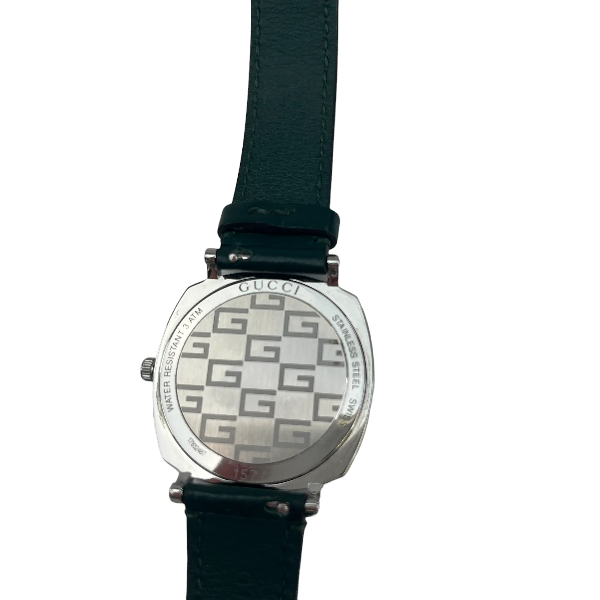 Men's Grip Stainless Steel Green Leather Watch Green