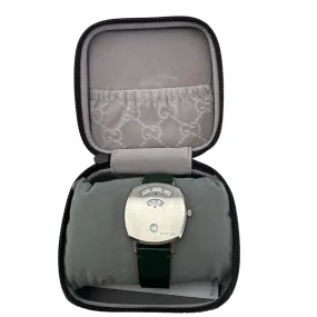 Men's Grip Stainless Steel Green Leather Watch Green