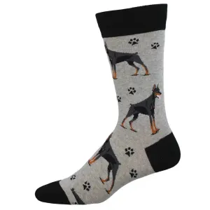 Men's SockSmith Doberman Socks  Tenacious, Loyal, and Sharp