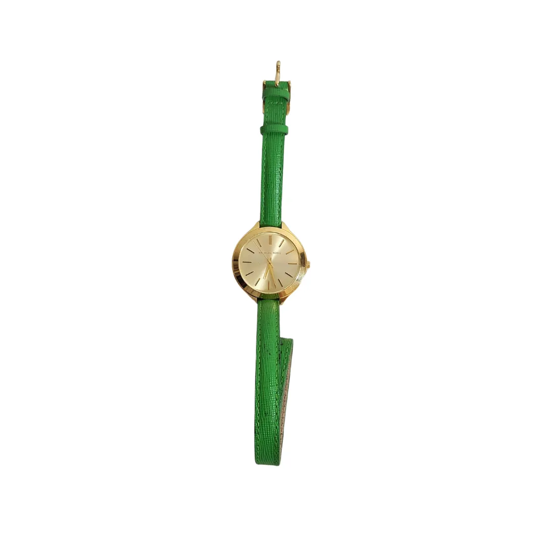 Michael Kors MK2287 Green Leather Wraparound Watch | Pre Loved |