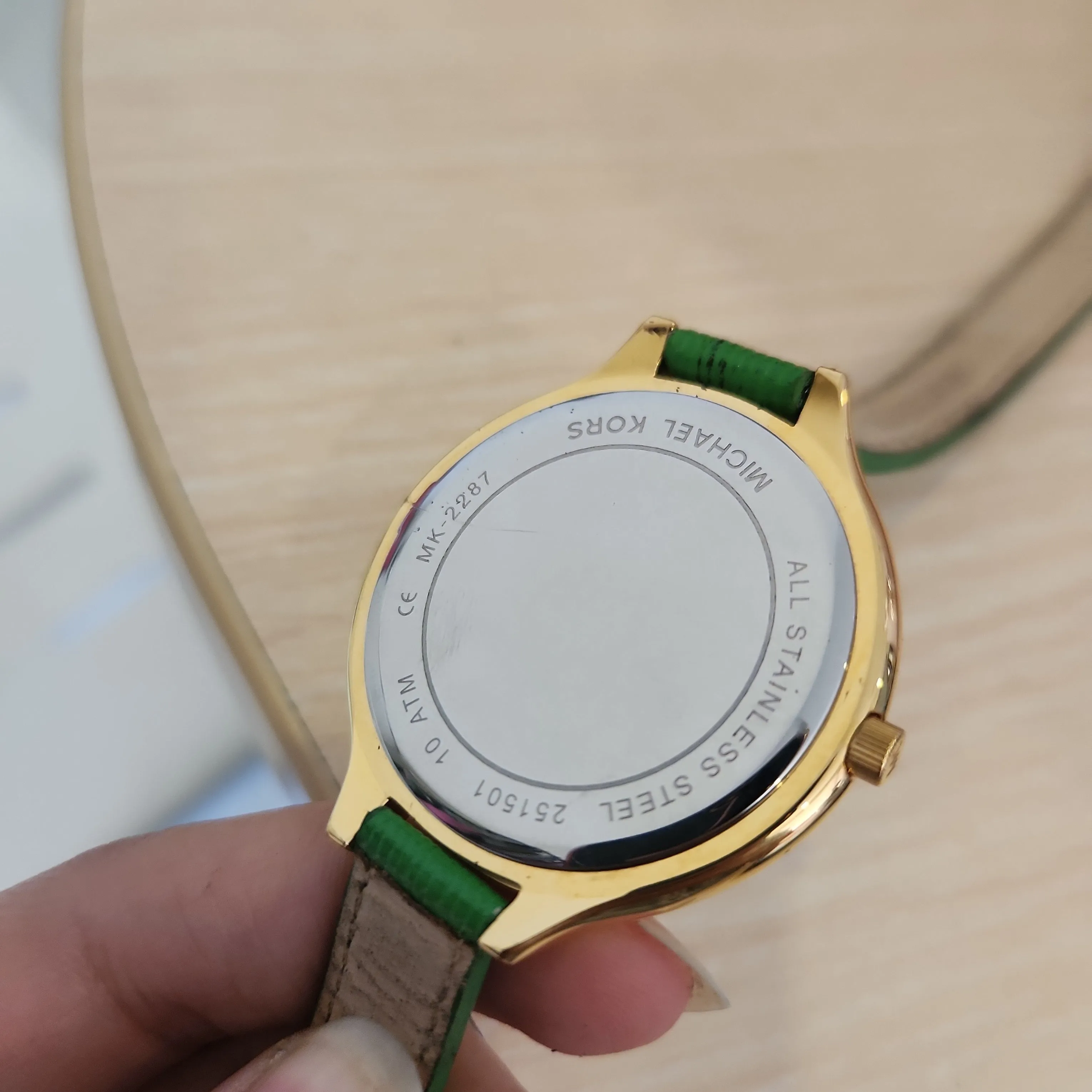 Michael Kors MK2287 Green Leather Wraparound Watch | Pre Loved |