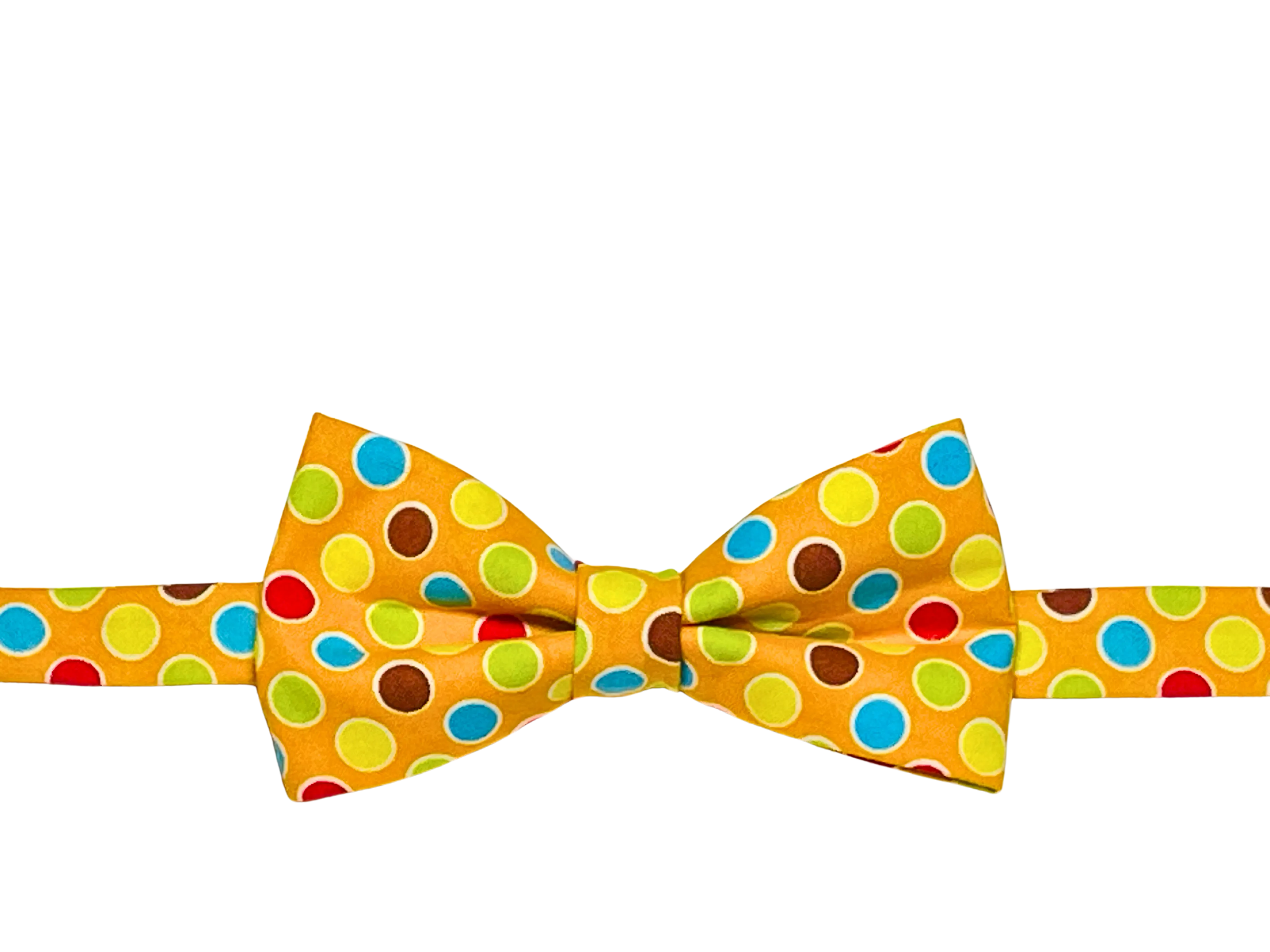 Orange Dots Bow Tie