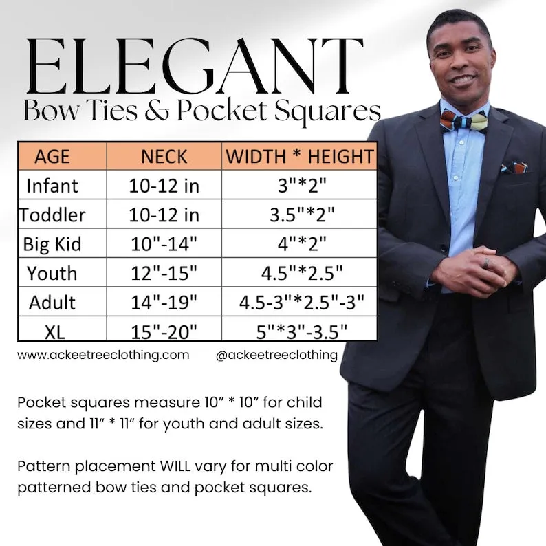 Orange Dots Bow Tie