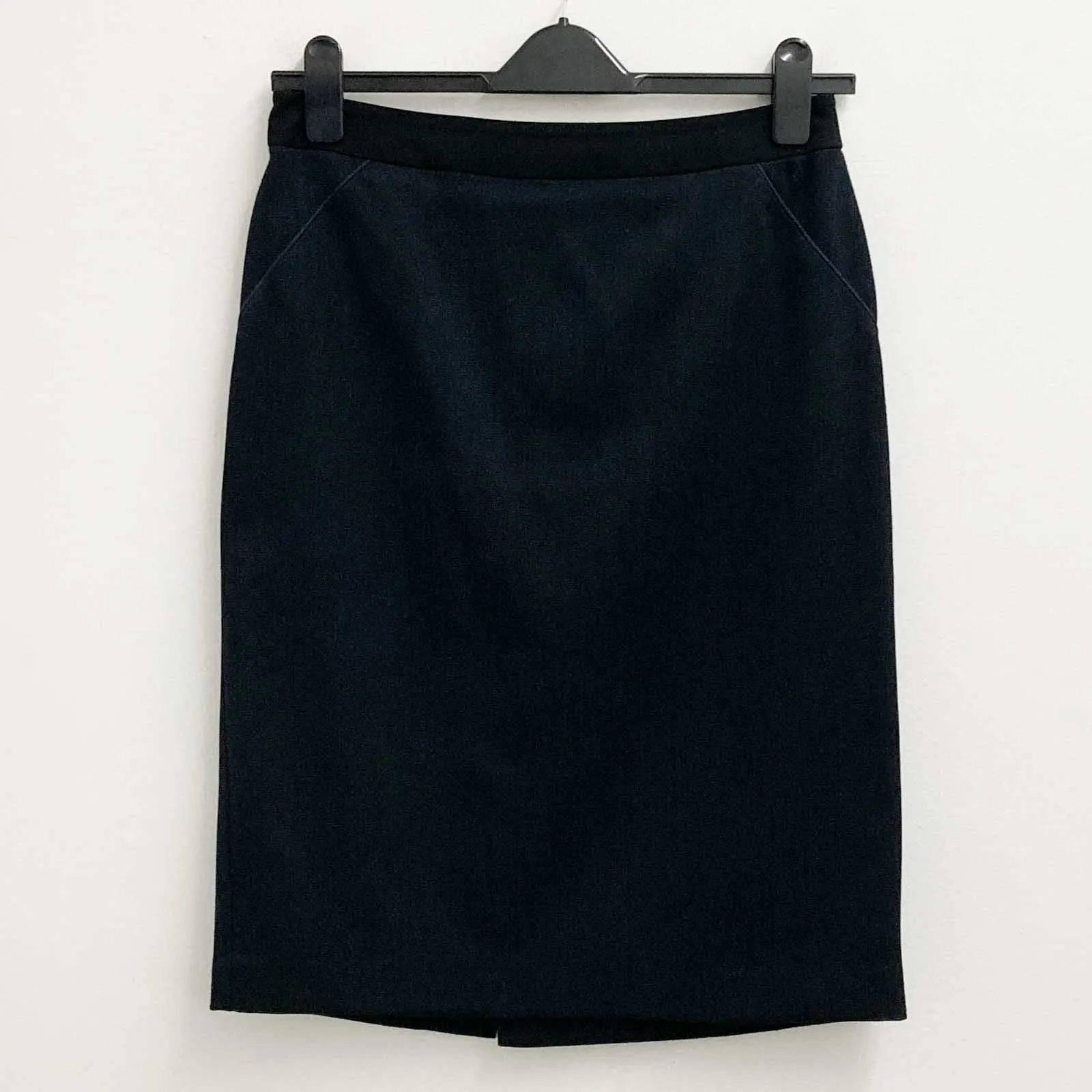 Papaya Skirt Jacket Suit Size 12 Dark Navy Black