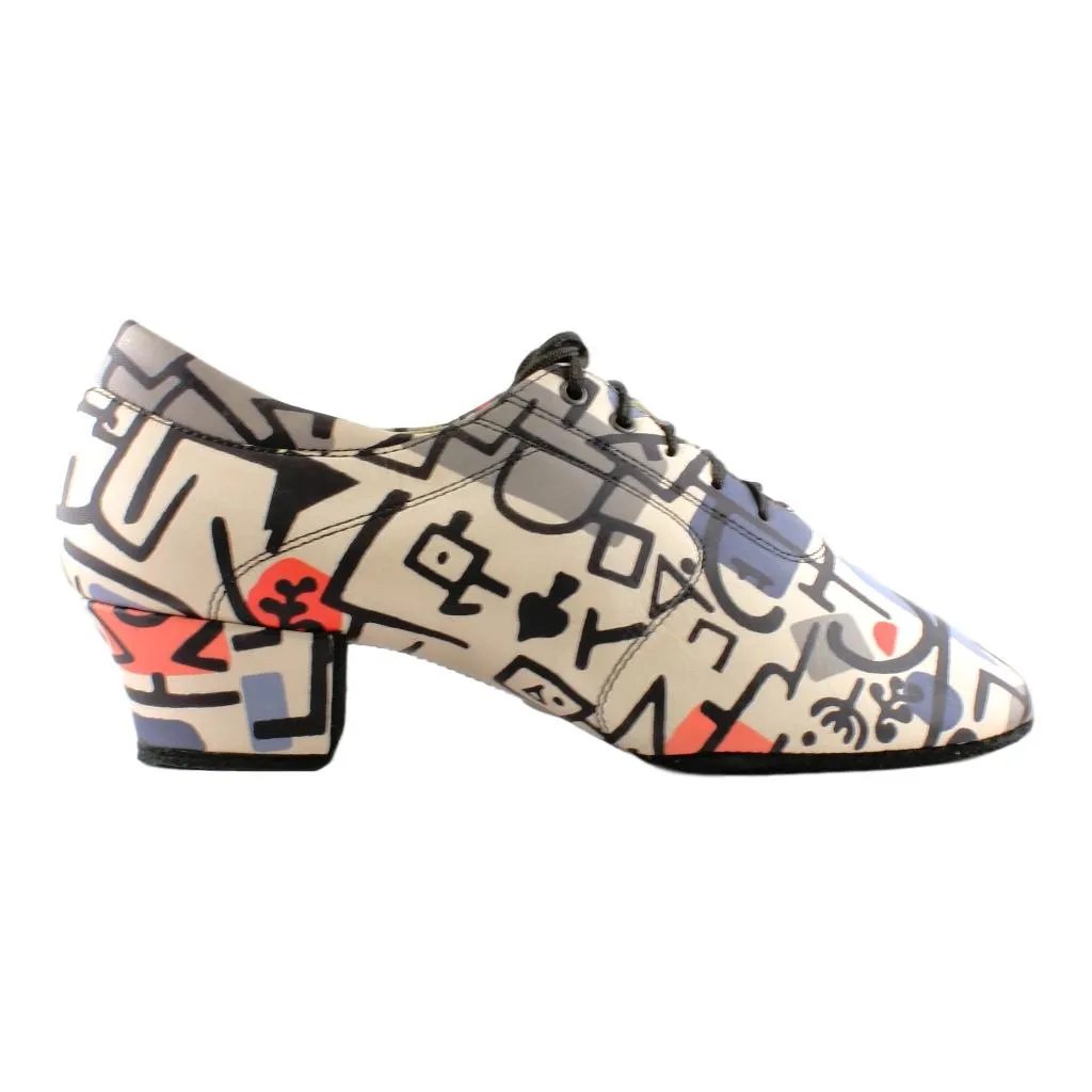 Practice Dance Shoes, 1205 Flexi, Leather Playing Cards, Black Sole