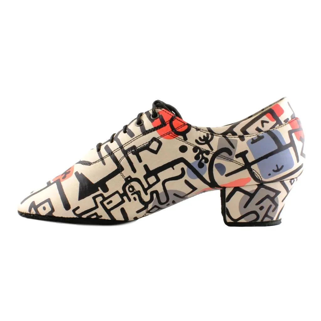Practice Dance Shoes, 1205 Flexi, Leather Playing Cards, Black Sole