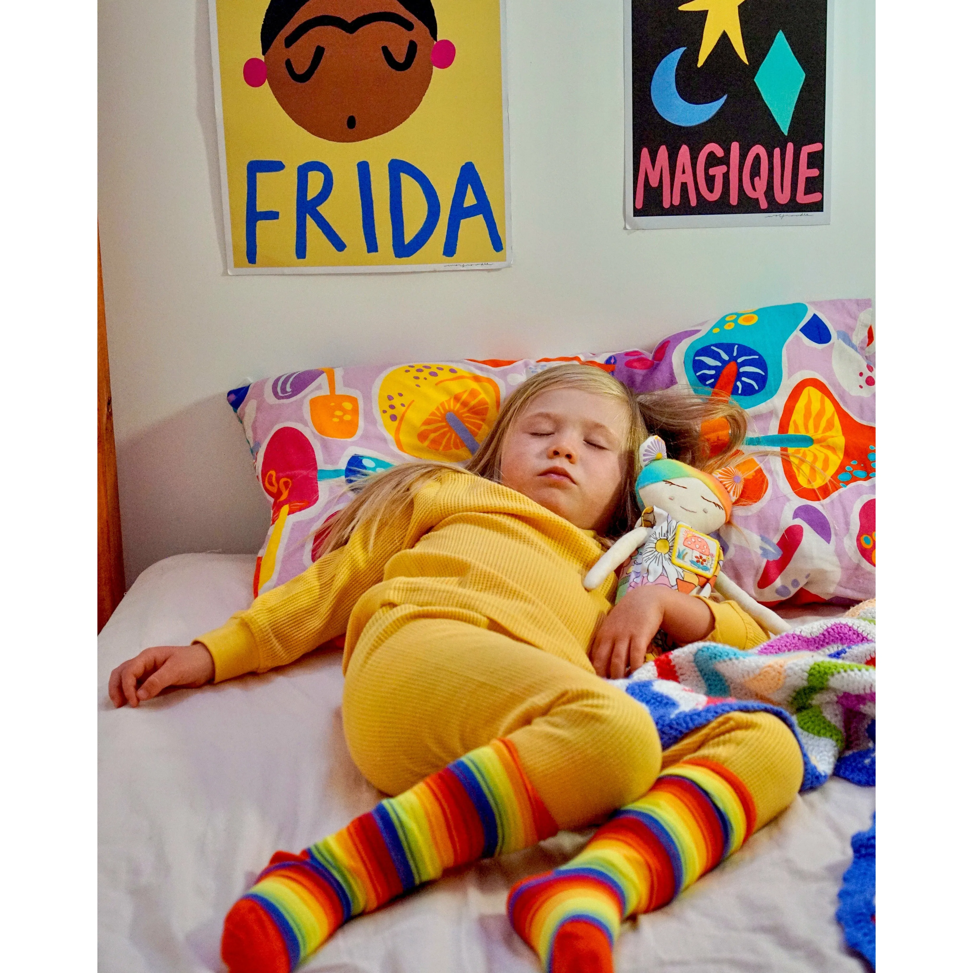 Rainbow Stripes Knee Socks - Kids Sizes