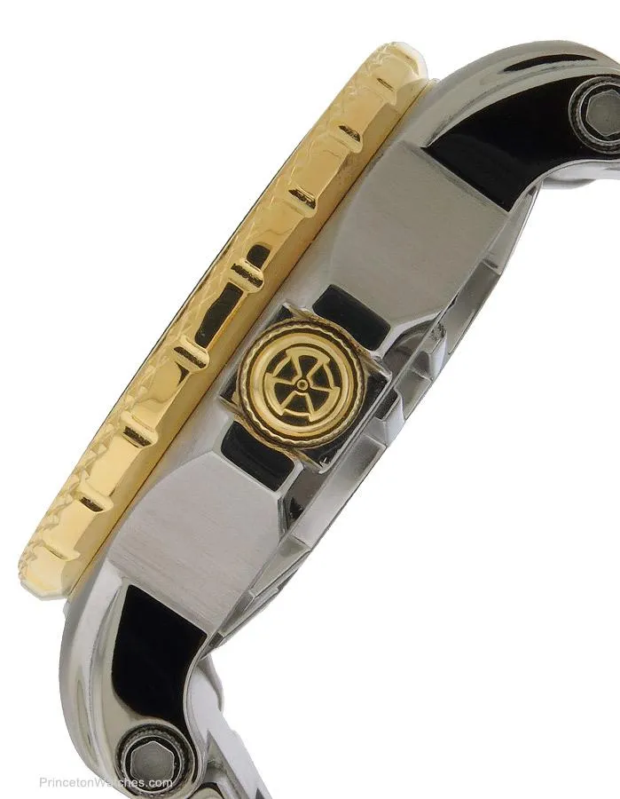 Reactor Mens Proton Watch - Never Dark - Two-Tone - Blue Dial - Day/Date - 200m
