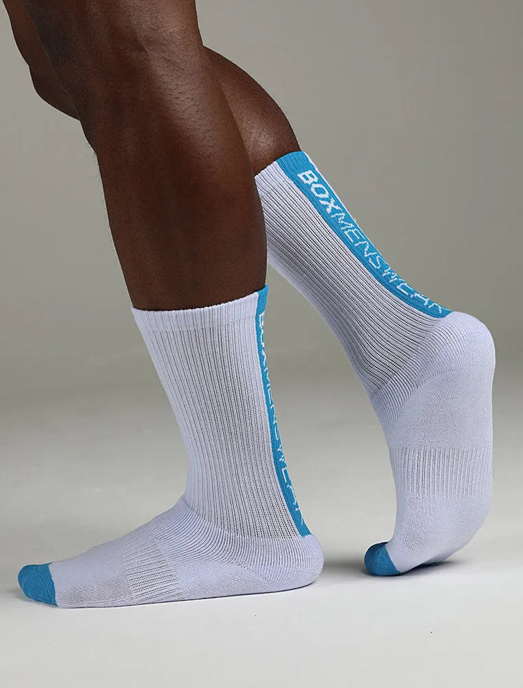 Reverse Blue Strip Lux Sports Sock