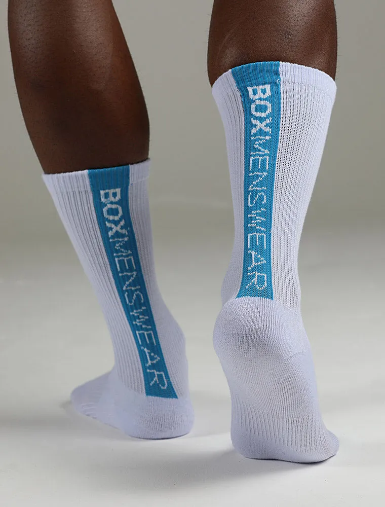 Reverse Blue Strip Lux Sports Sock