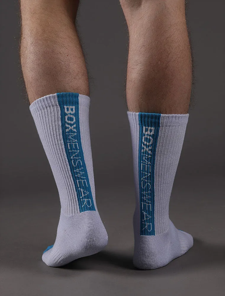 Reverse Blue Strip Lux Sports Sock