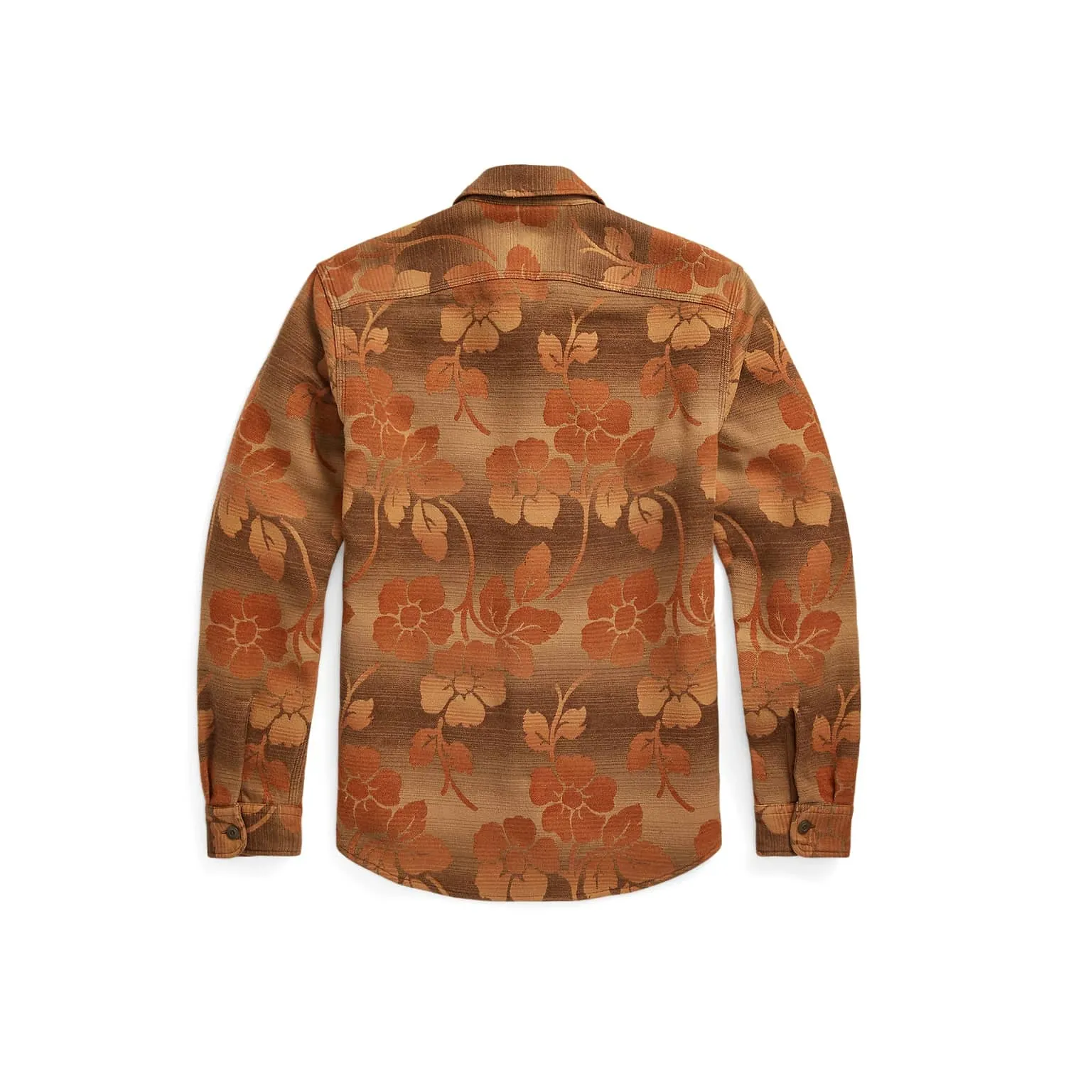 RRL Floral Jacquard Workshirt Brown/ Orange FINAL SALE