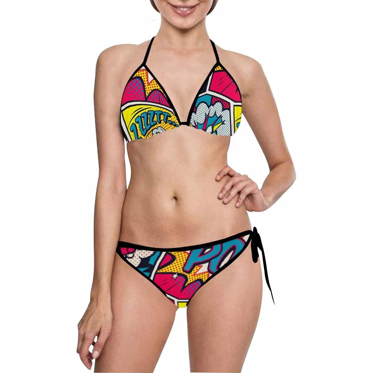 [S-5XL] Custom Pattern Bikini Swimsuit Just Uplode Your Picture Women's Two Piece Bathing Suit Summer Beach Pool Outfits