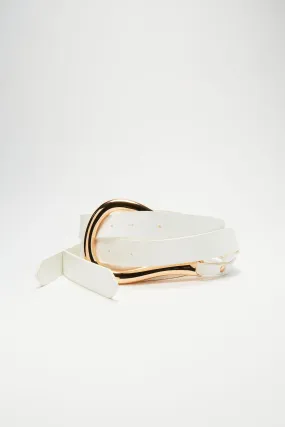 Sideways Belt - White