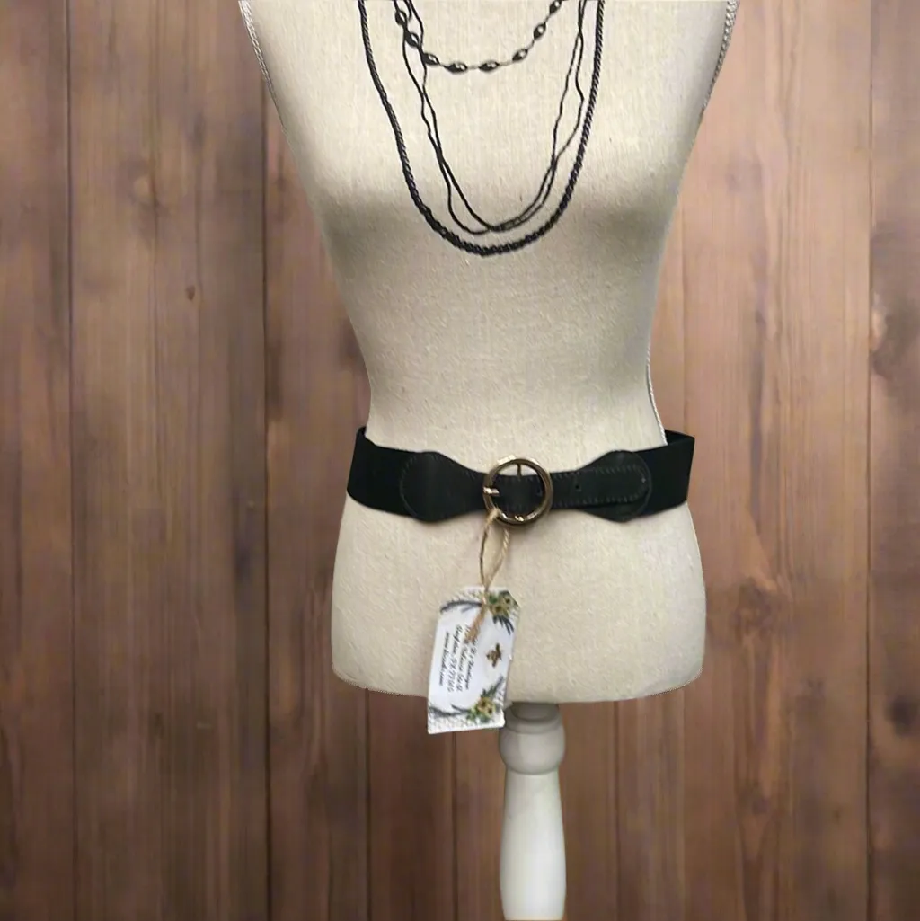 Skinny Circle Ring Elastic Belt 29" x 1.5"
