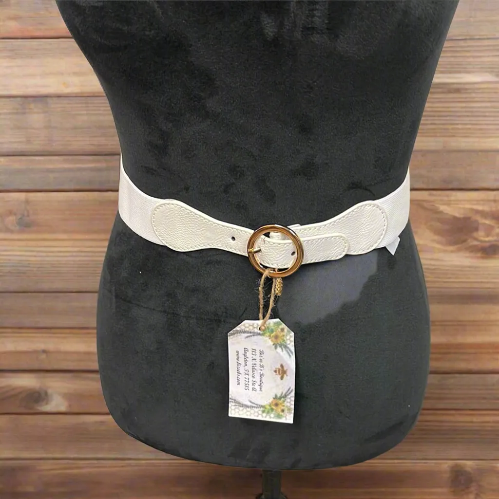 Skinny Circle Ring Elastic Belt 29" x 1.5"