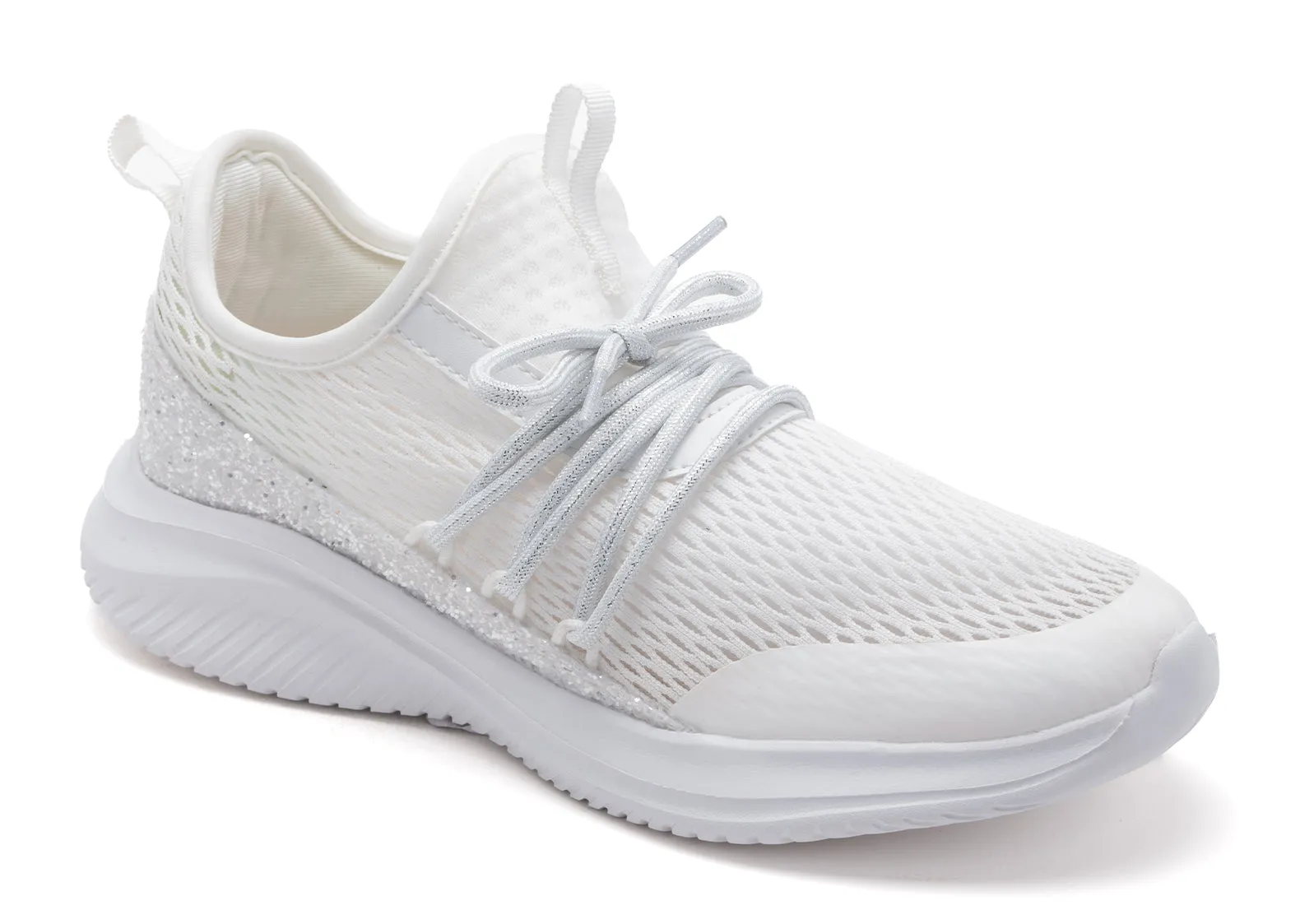 Soft Serve Sneakers by Corkys - White Chunky Glitter - PREORDER - ALL SALES FINAL