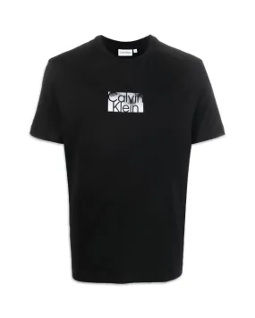 T-Shirt Uomo Calvin Klein Cloud Logo Nero