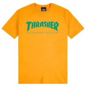 THRASHER T-SHIRT MAG LOGO GOLD
