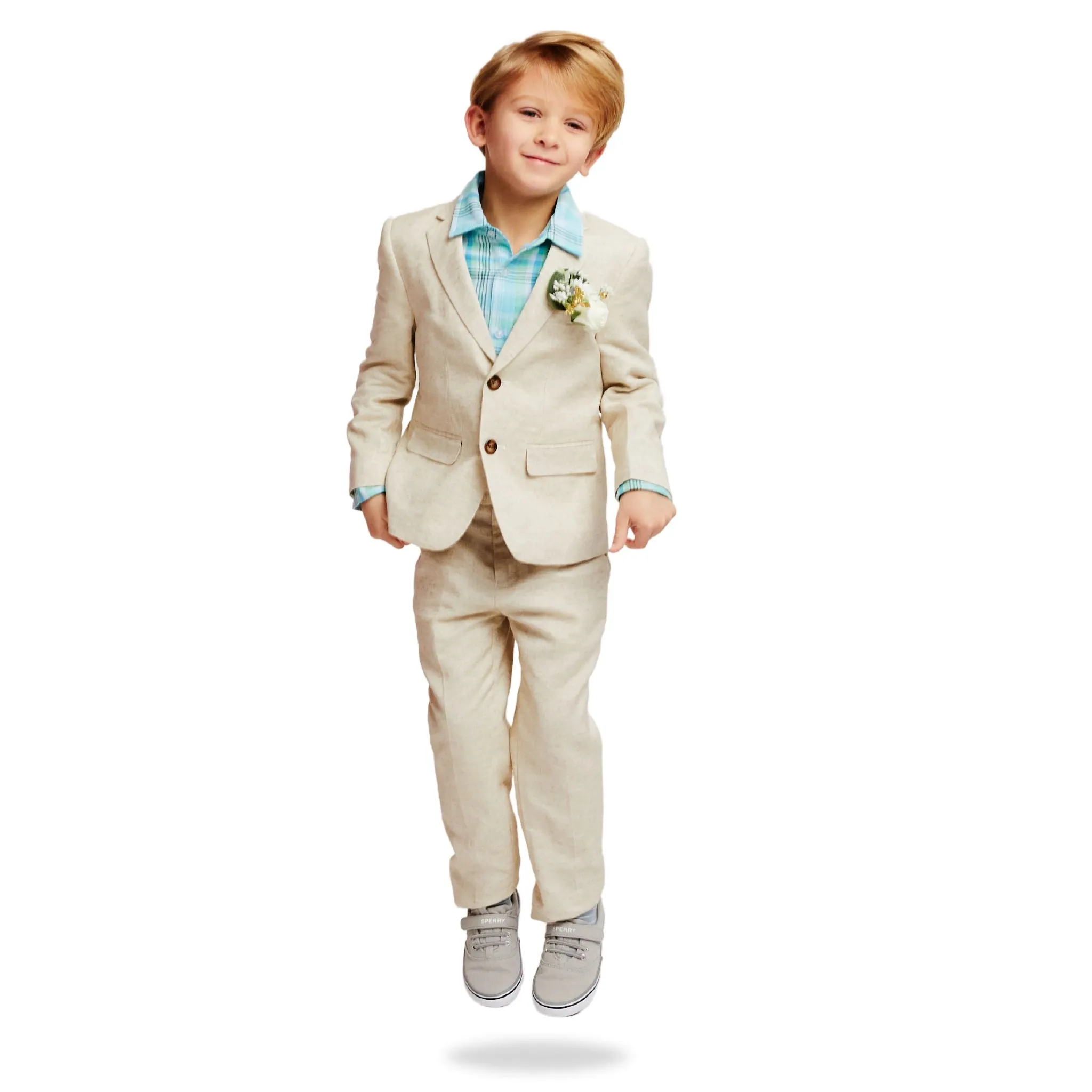 Two-Piece Linen Suit | Stone